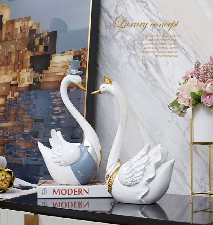 cap thien nga trang tri