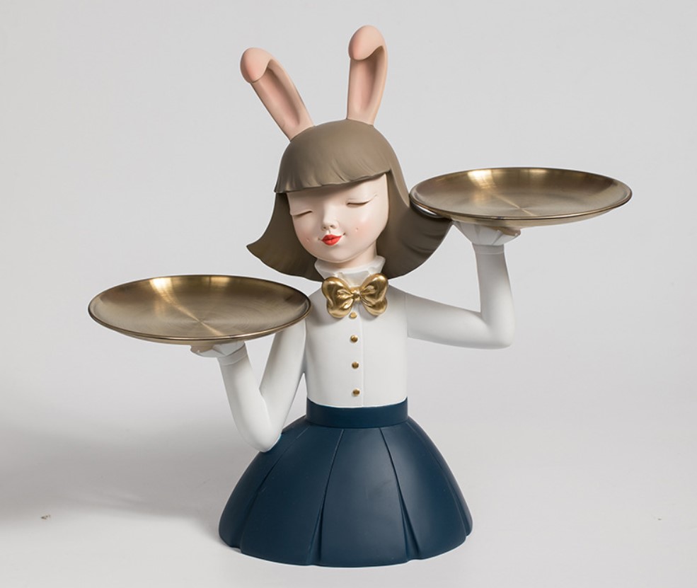 decor de ban co gai bung khay