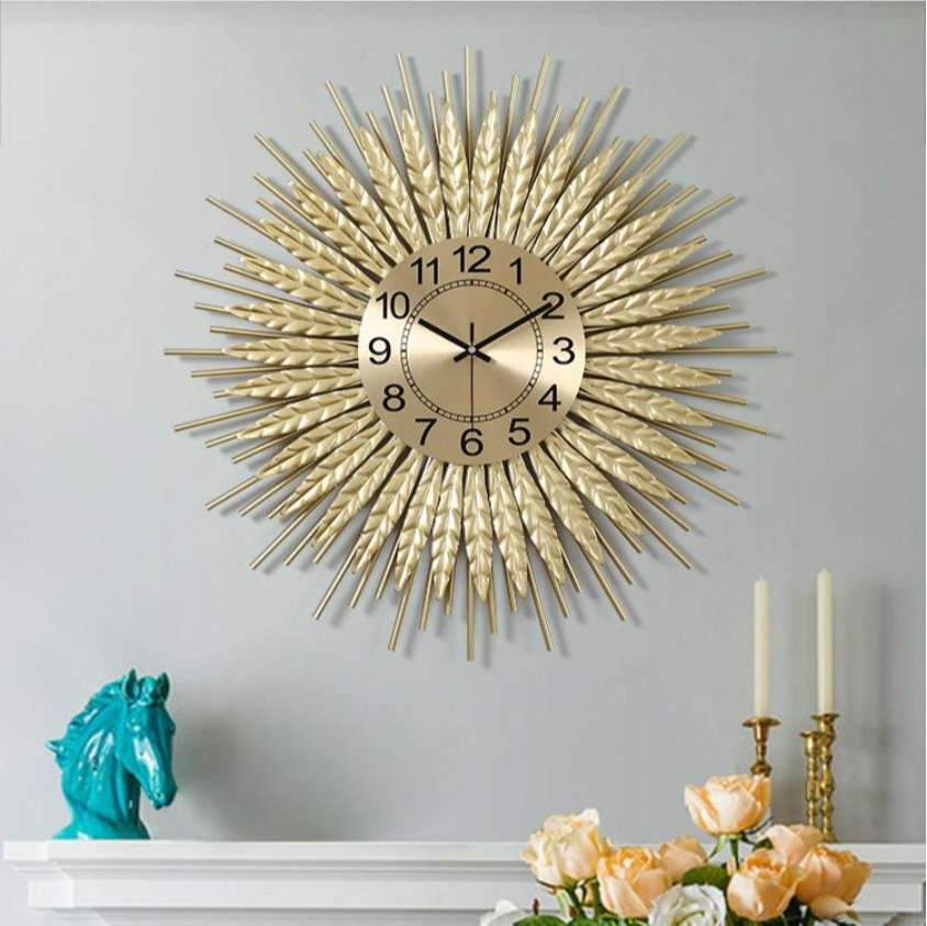 Đồng hồ treo tường tròn trong suốt trang trí phong cách hiện đại