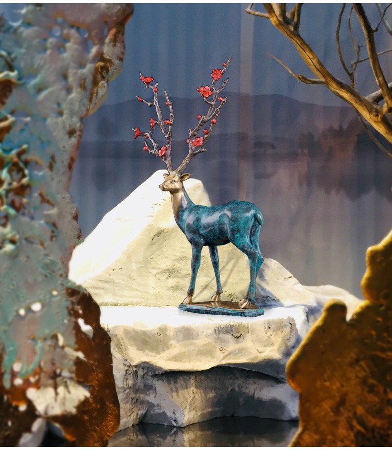 Cặp hươu hoa anh đào