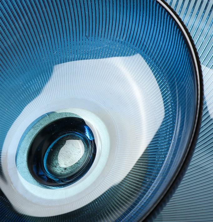 dia trai cay thuy tinh decor phong khach