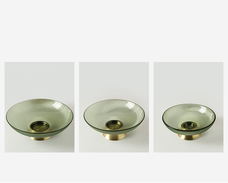 dia trai cay thuy tinh decor phong khach