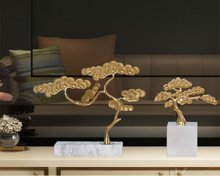 decor de ban cay kim tien dong