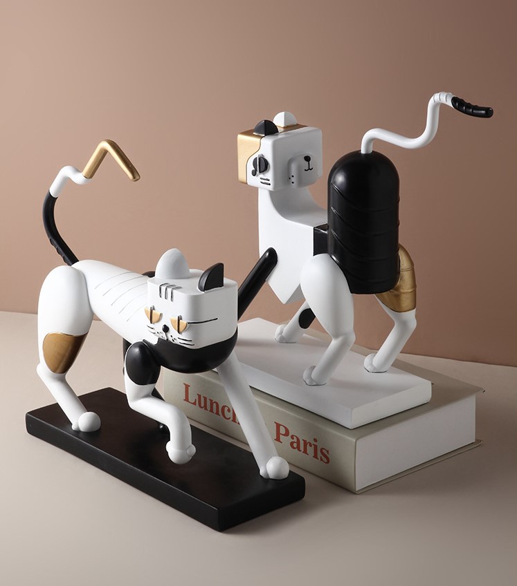 decor de ban meo robot