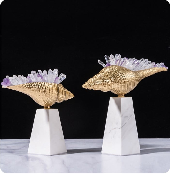 decor de ban oc dong da cam thach