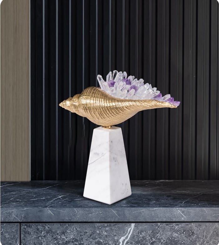 decor de ban oc dong da cam thach