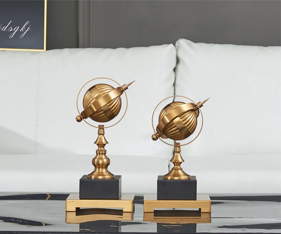 decor de ban qua dia cau kim loai