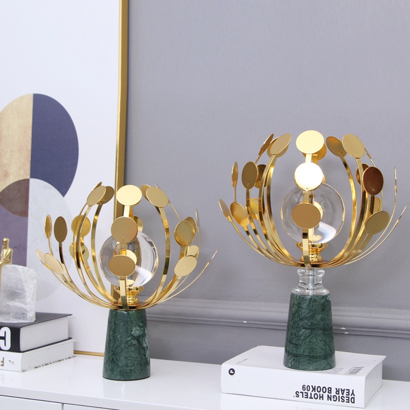 quả cầu pha lê trang trí phòng khách