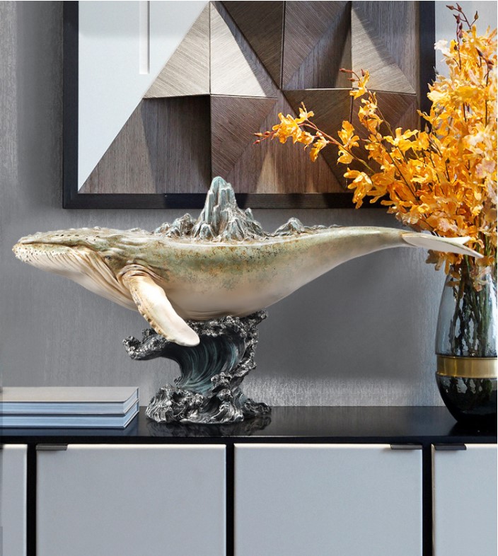 Tượng cá voi phong thủy