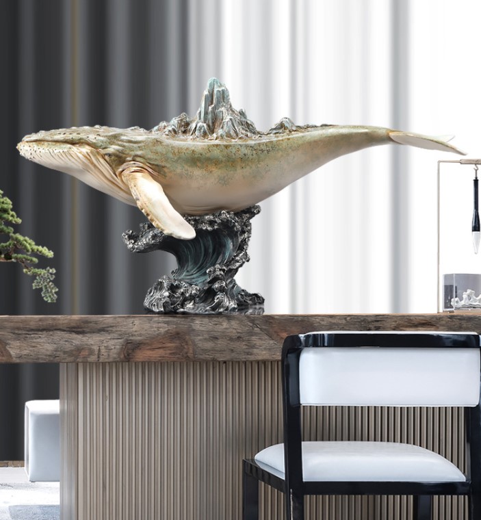 Tượng cá voi phong thủy