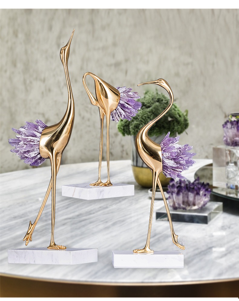 Hạc phong thủy để bàn