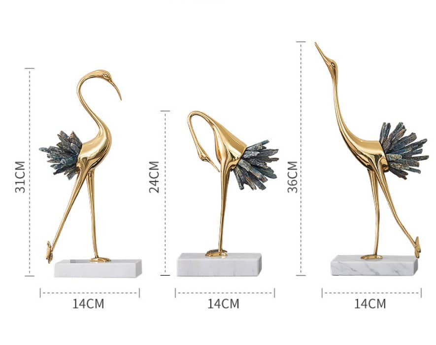 Hạc phong thủy để bàn