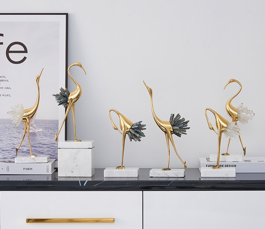 Hạc phong thủy để bàn