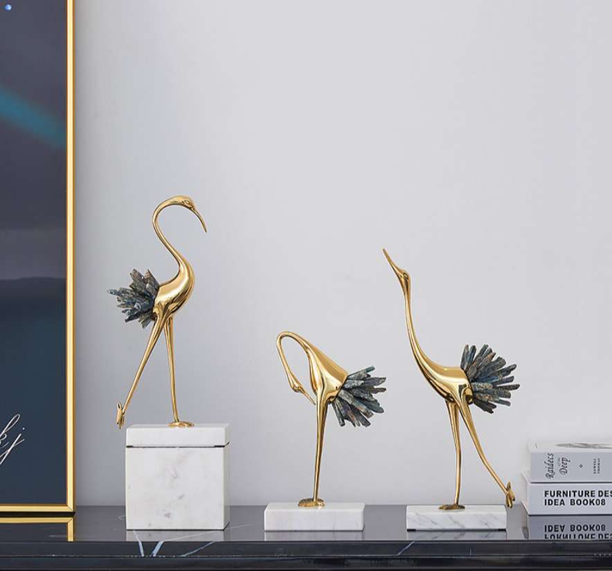 Hạc phong thủy để bàn