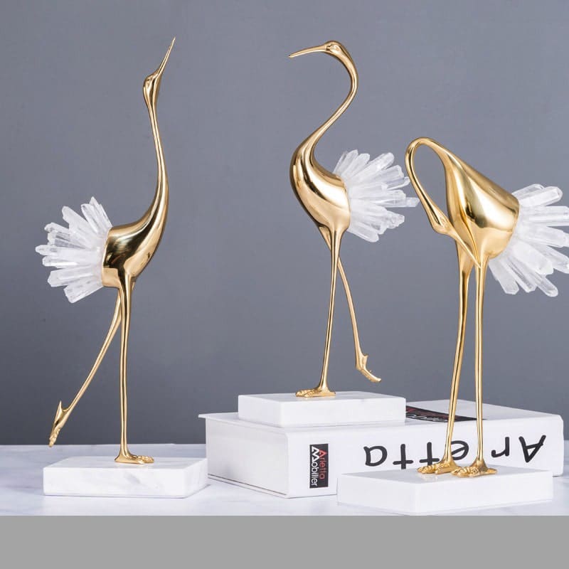 Hạc phong thủy để bàn