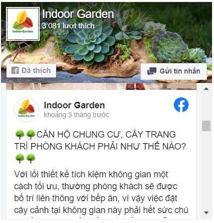 fanpage indoor garden