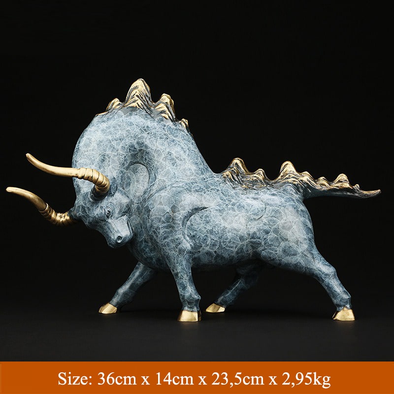 Tượng bò tót phố wall phong thủy