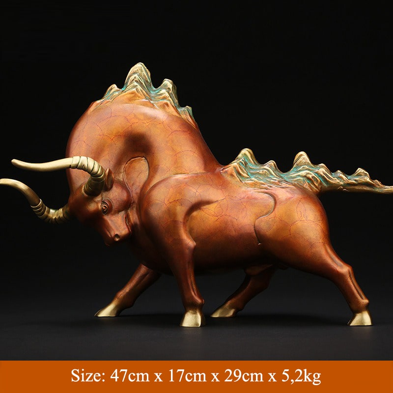 Tượng bò tót phố wall phong thủy