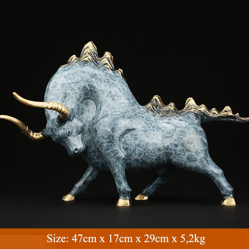 Tượng bò tót phố wall phong thủy