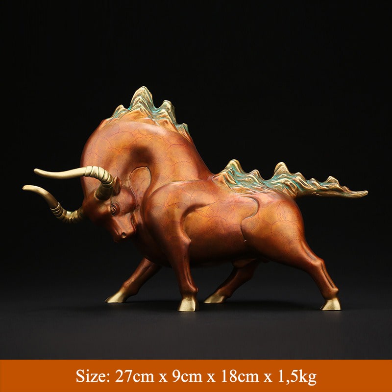 Tượng bò tót phố wall phong thủy