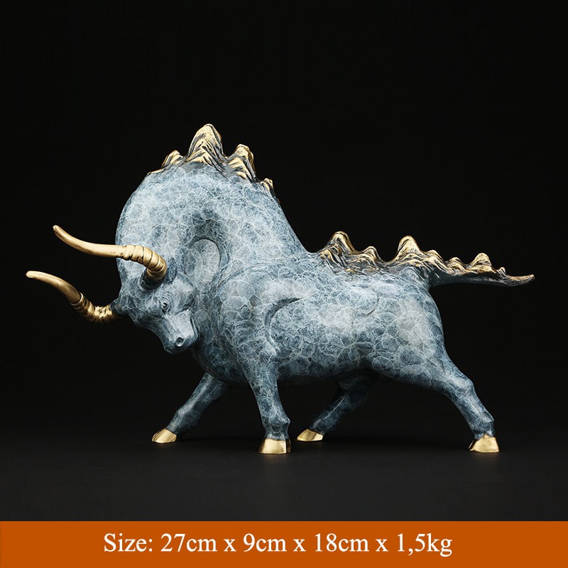 Tượng bò tót phố wall phong thủy