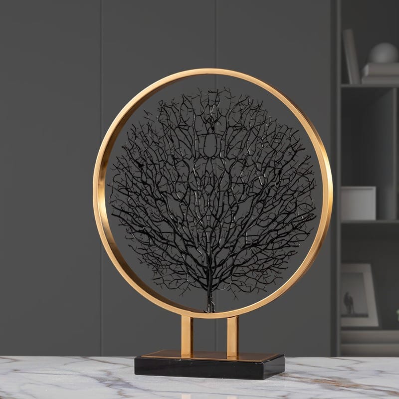 Mô hình cành san hô kim loại để bàn