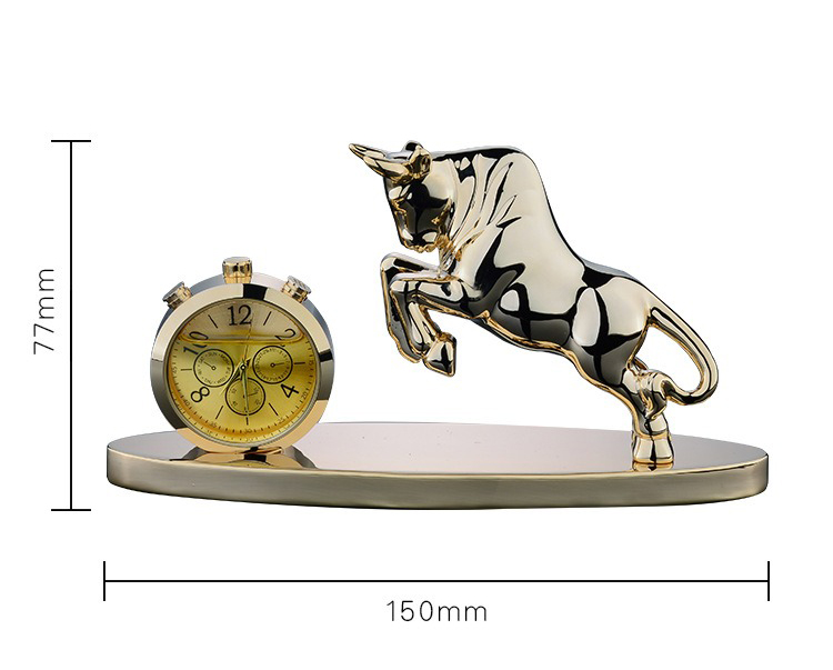 Đồ trang trí xe oto tượng trâu vàng