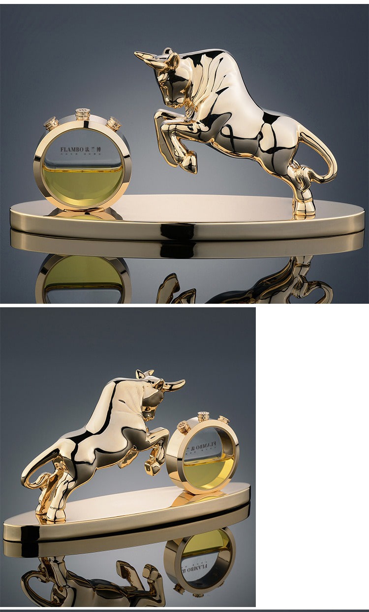 Đồ trang trí xe oto tượng trâu vàng