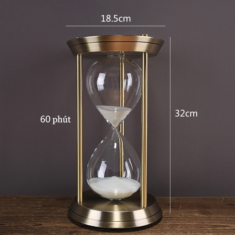 Đồng hồ cát trang trí phòng khách