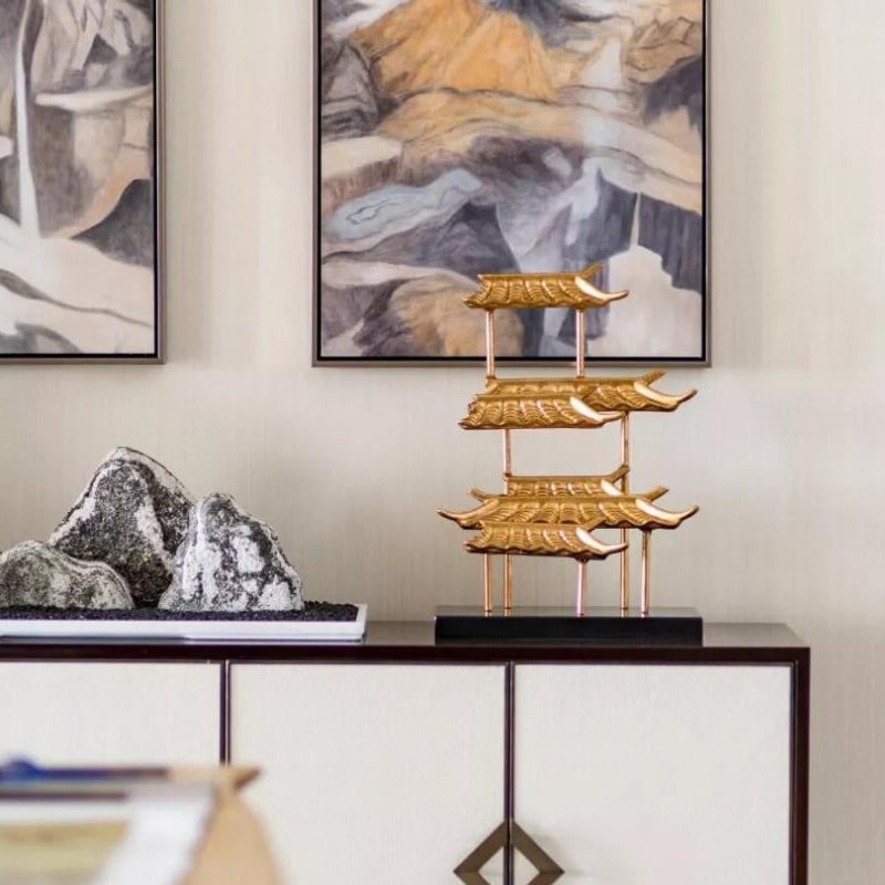 Mô hình mái hiên thích hợp trang trí phòng khách, văn phòng