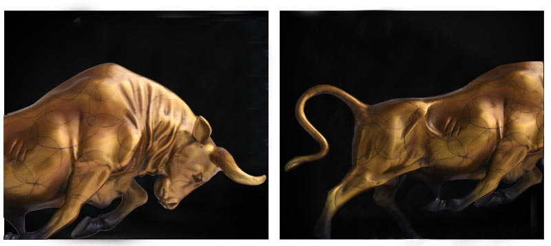 Tượng bò tót để bàn