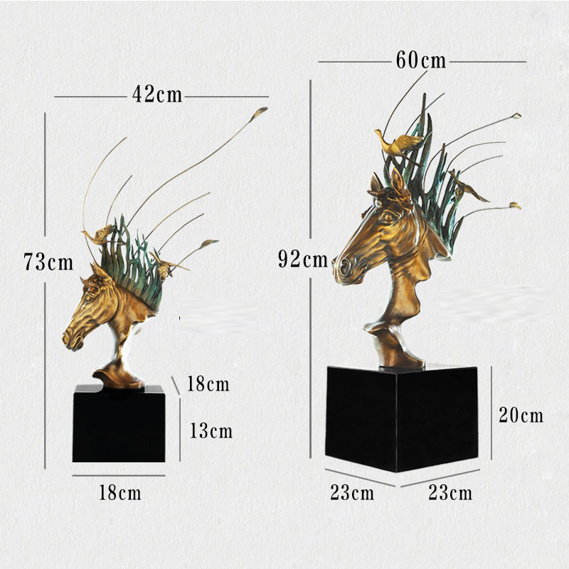 Tượng đầu ngựa bằng đồng