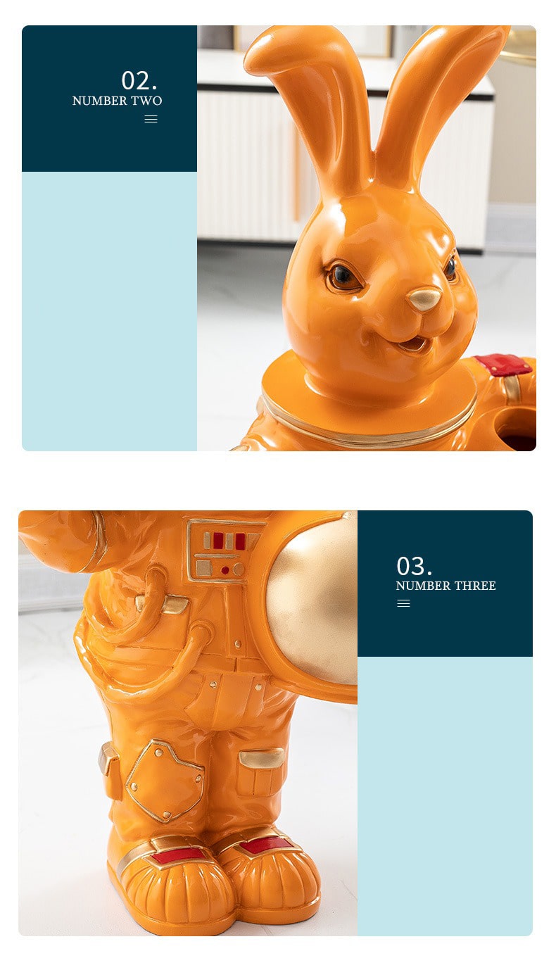 Tượng thỏ Bunny cầm khay