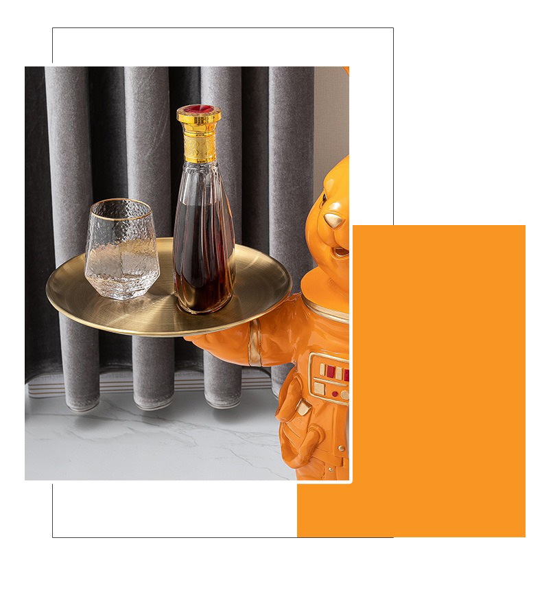 Tượng thỏ Bunny cầm khay