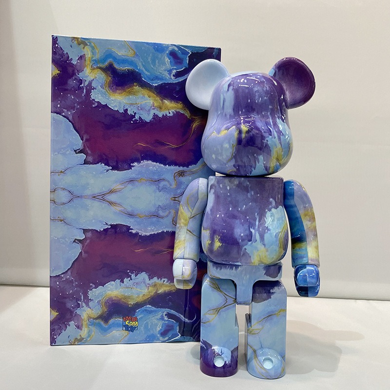 gấu bearbrick vân đá cẩm thạch