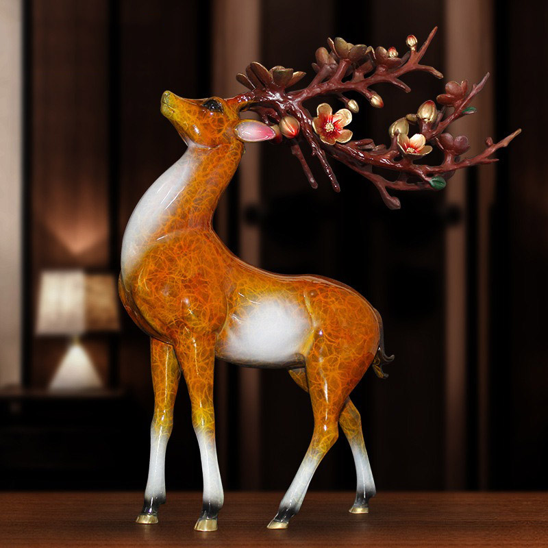 Cặp hươu hoa anh đào cao cấp Cặp hươu hoa anh đào cao cấp