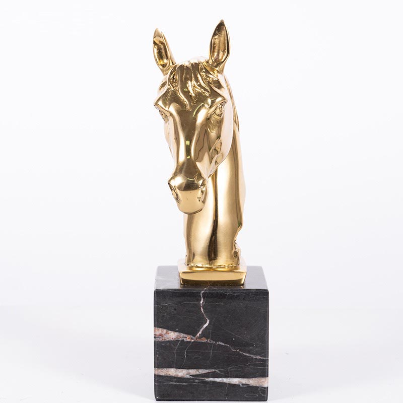 Tượng đầu ngựa đồng thích hợp để bàn làm việc