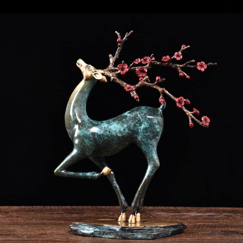 Hươu đồng trang trí nội thất
