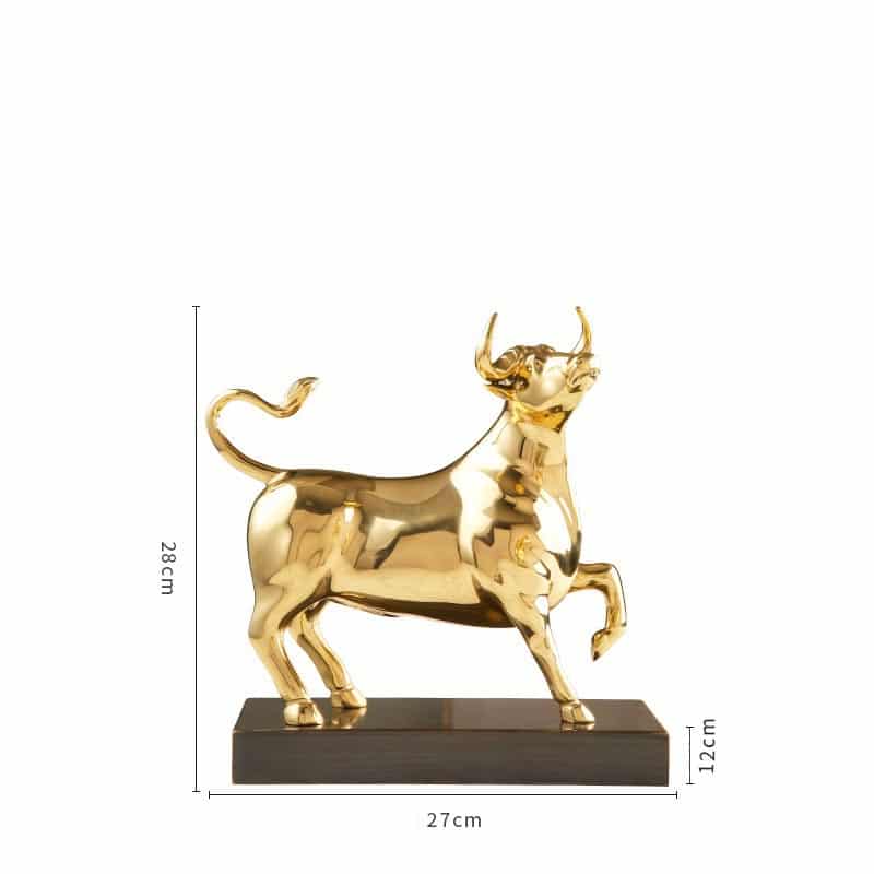 Tượng trâu đồng để bàn