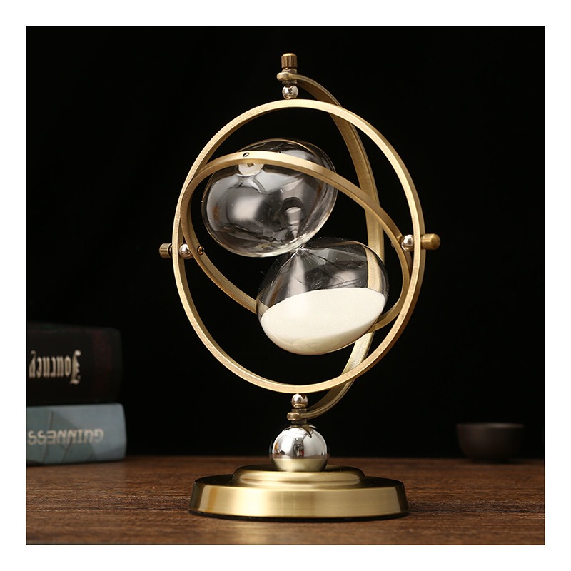 Đồng hồ cát hình bán nguyệt trang trí