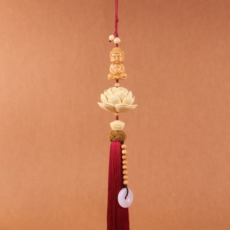 Dây treo xe ô tô Phật hoa sen