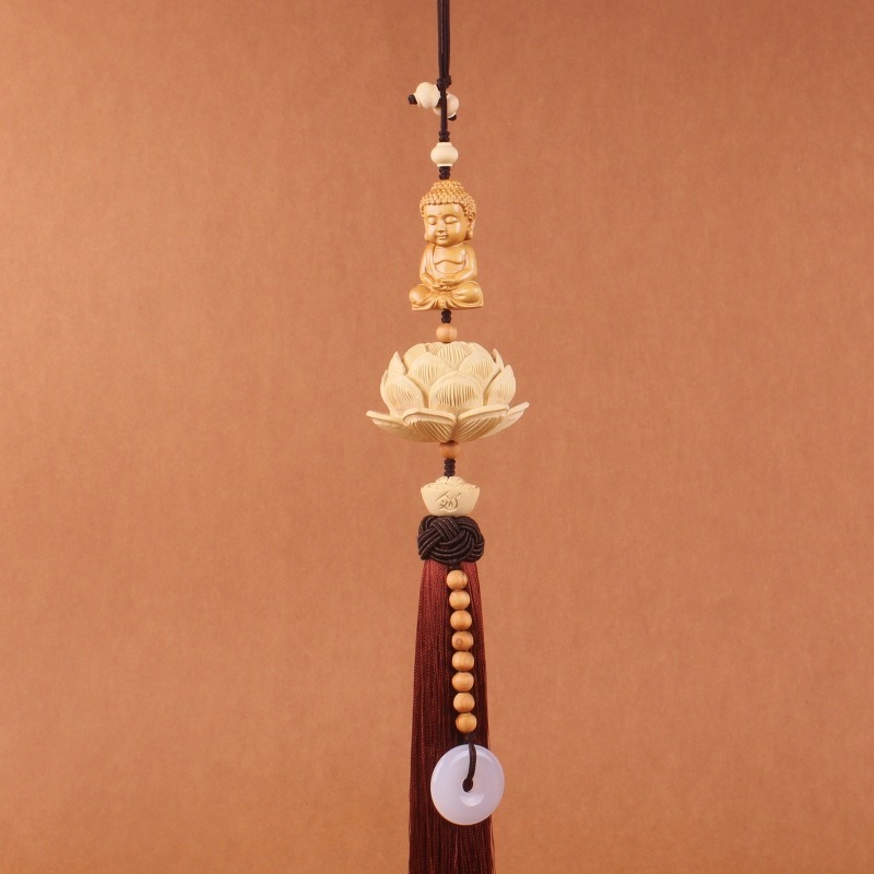 Dây treo xe ô tô Phật hoa sen