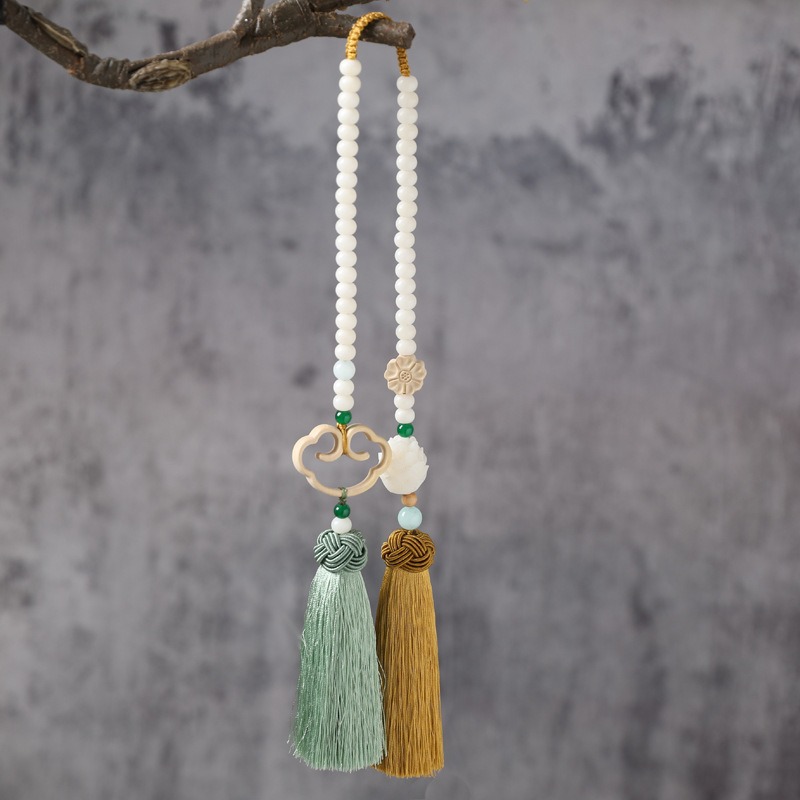 Dây treo oto hoa sen kết hợp bồ đề