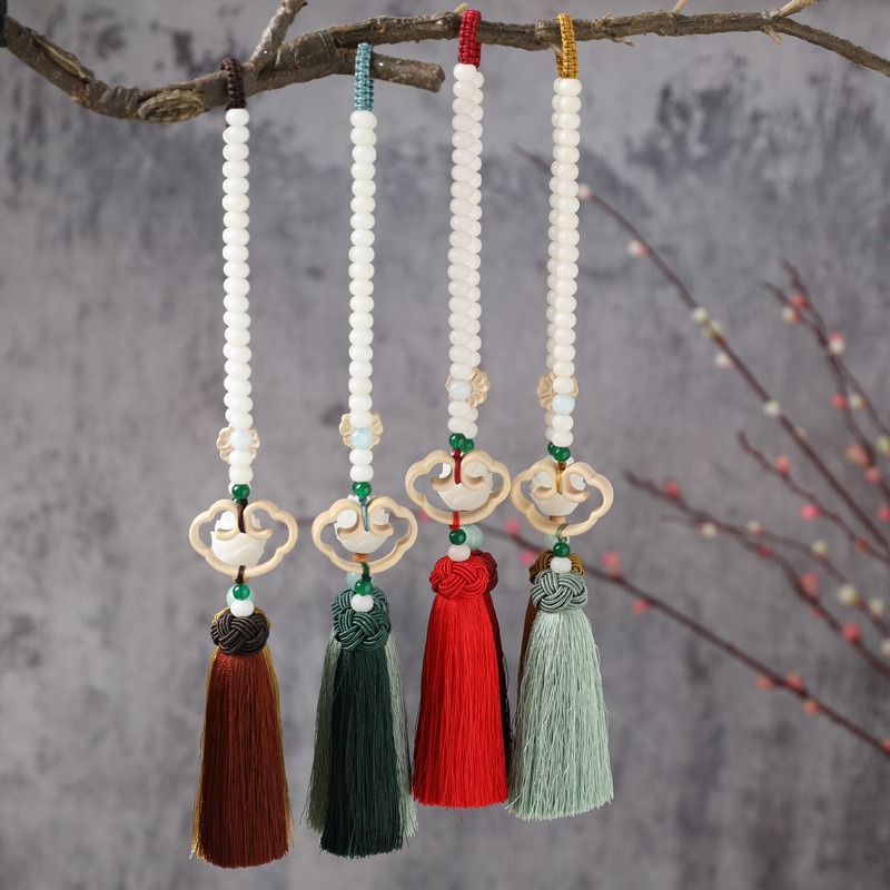 Dây treo oto hoa sen kết hợp bồ đề