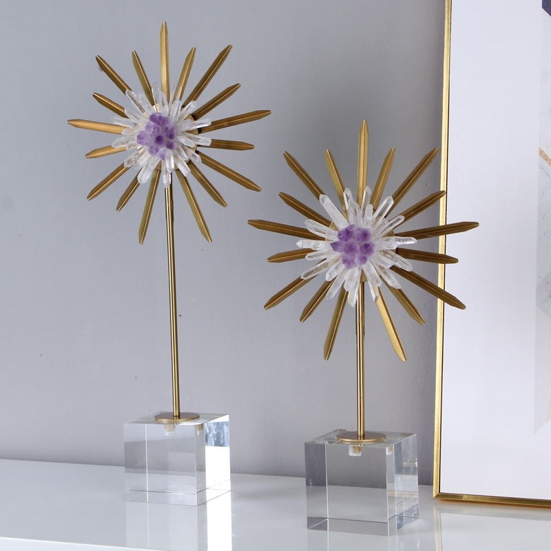 Hoa pha lê mặt trời decor phòng khách