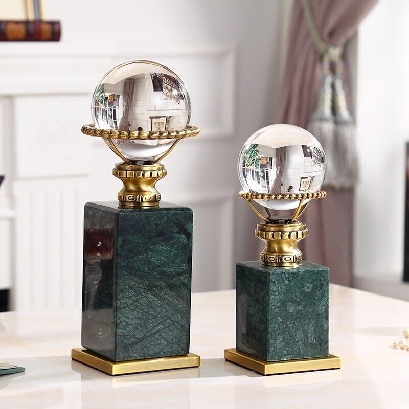 Quả cầu pha lê cổ điển trang trí phòng khách