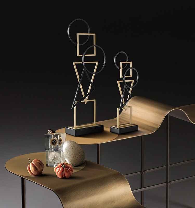 hinh hoc noi nhau 2 Mẫu hình học trang trí kệ sách độc đáo