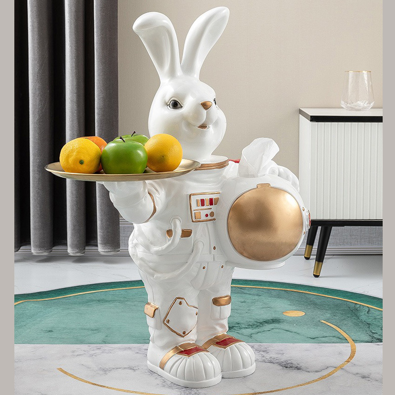 tuong tho bung khay 5 Thỏ phi hành gia bưng khay rượu