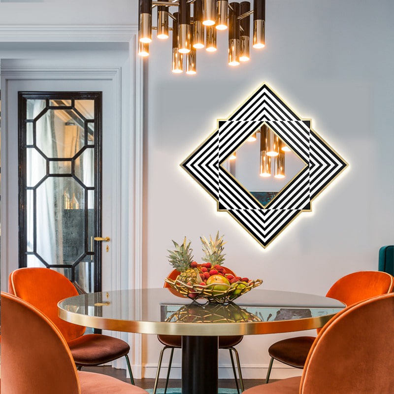 Gương trang trí nội thất hình vuông