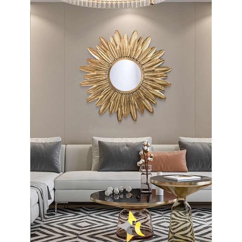 Gương treo tường hoa mặt trời sang trọng